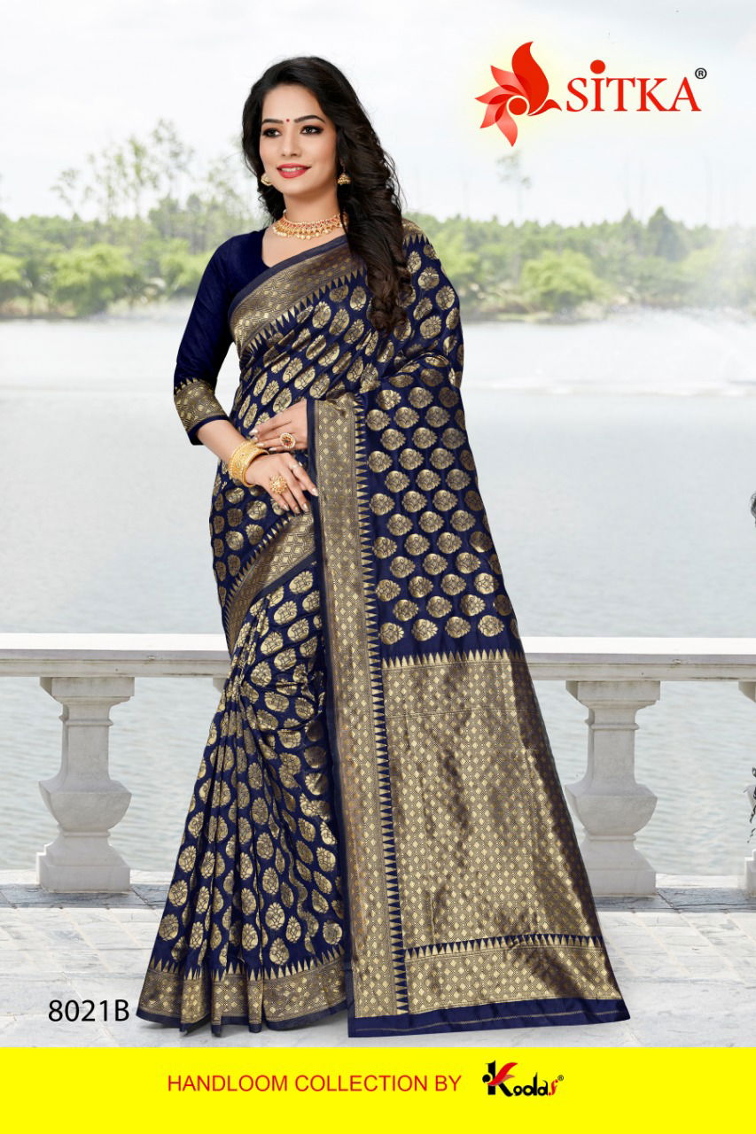 Shubh Laxmi 8021 Jacquard Silk Designer Saree